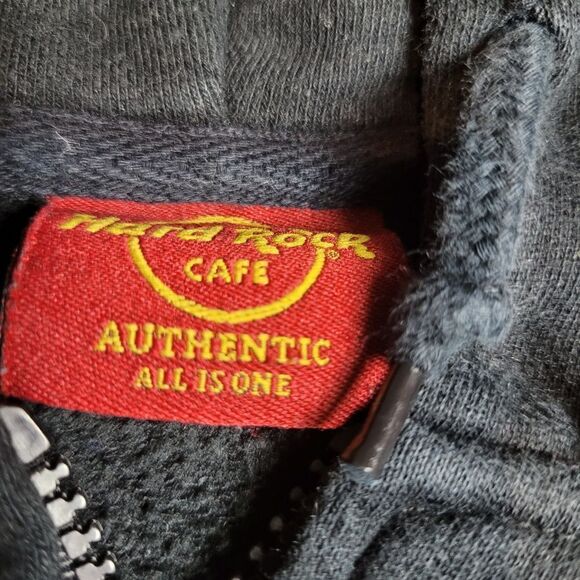 Rare Vintage Hard Rock Cafe Las Veagas Mens Size Large Hoodie Jacket - Picture 6 of 11